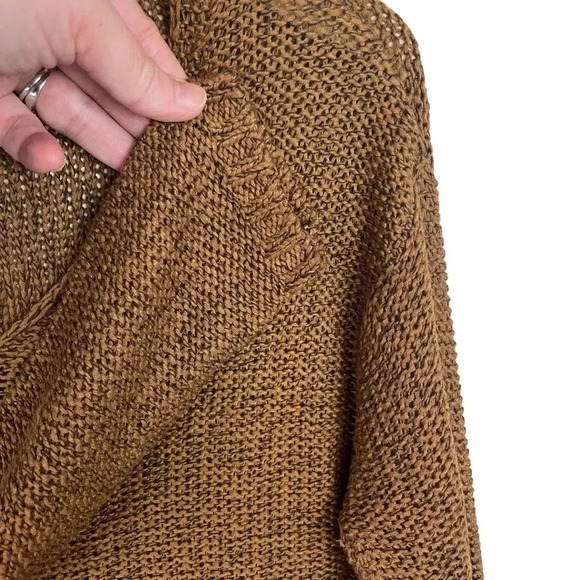 RDI V-Neck Faux Suede Elbow Patch Sweater - Picture 6 of 11